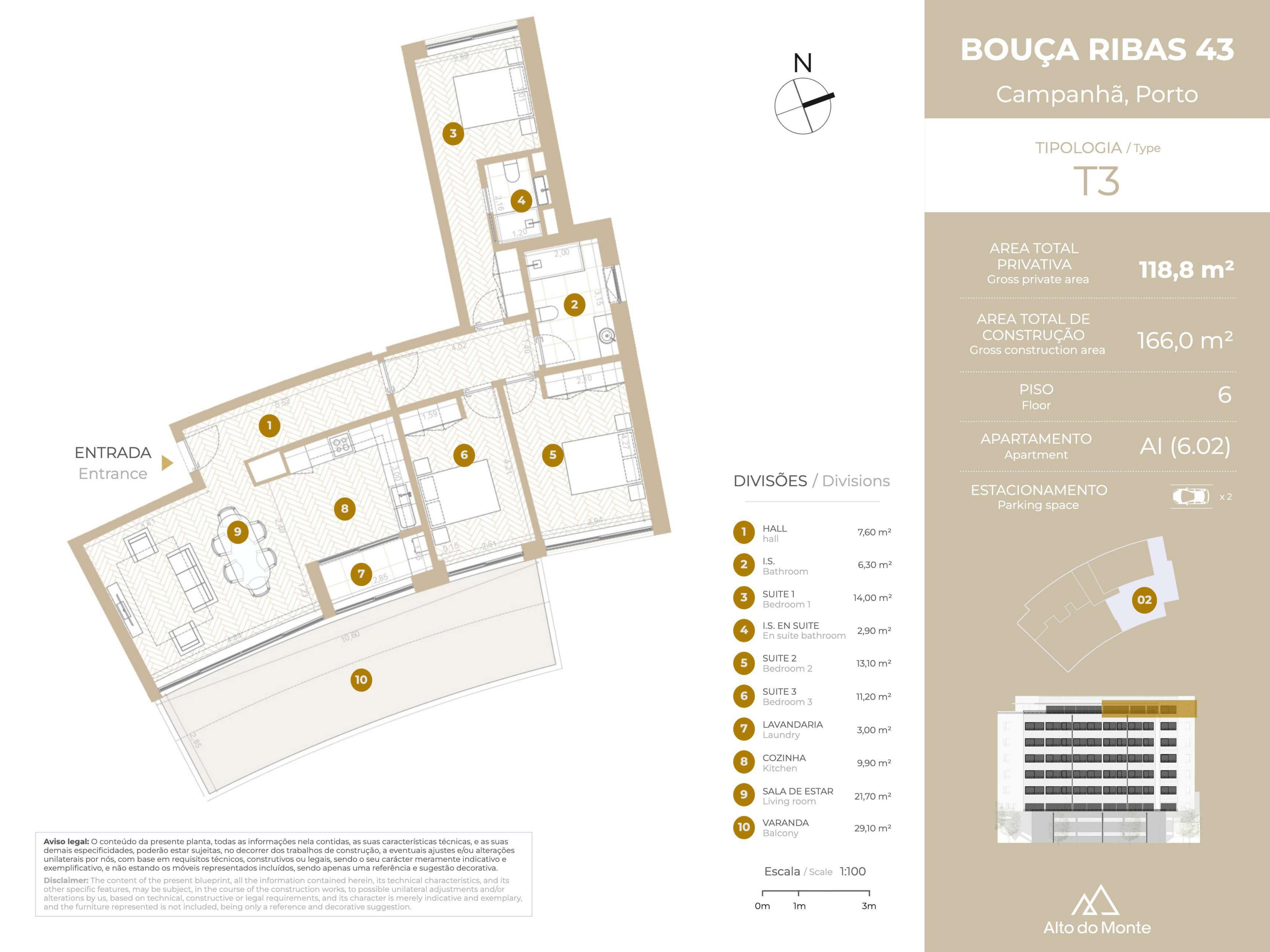 Planta do apartamento 6.02