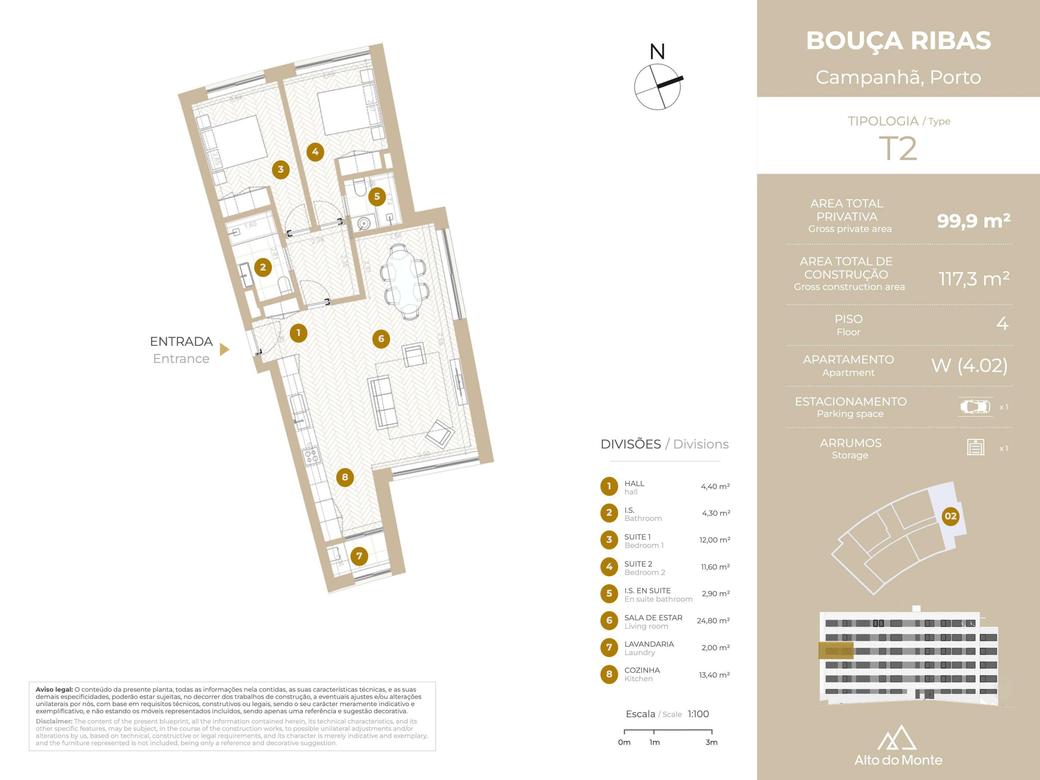 Planta do apartamento 4.02